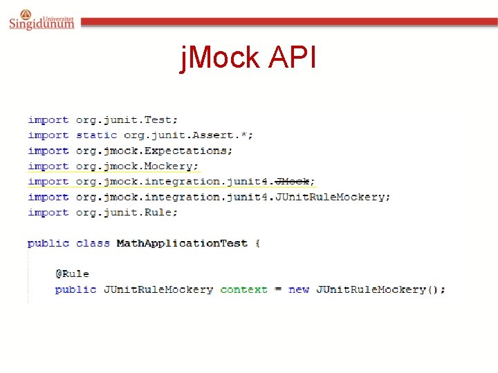 j. Mock API 