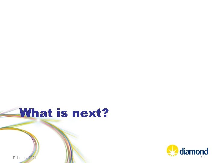 What is next? February 2021 21 