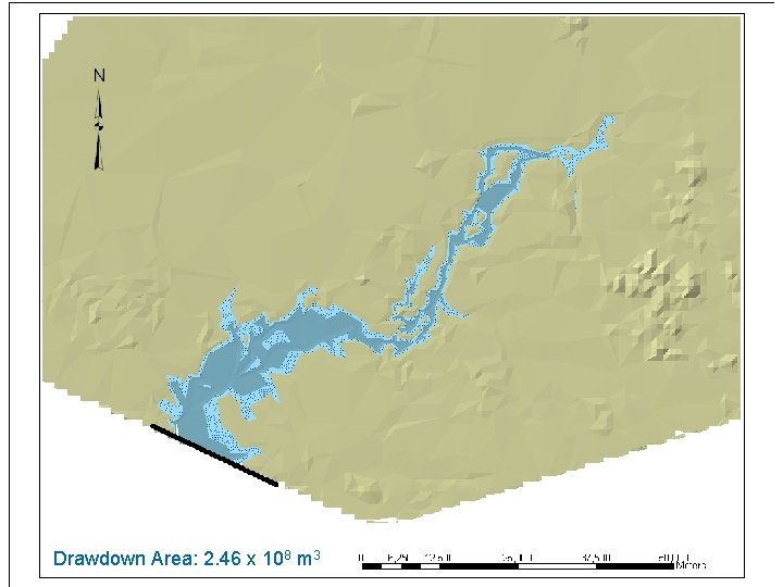 Drawdown Area: 2. 46 x 108 m 3 