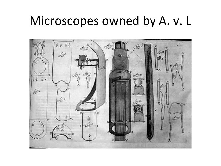 Microscopes owned by A. v. L 