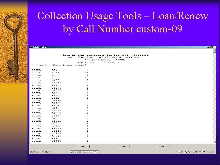 Collection Usage Tools – Loan/Renew by Call Number custom-09 