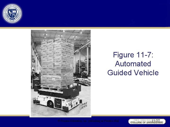 Figure 11 -7: Automated Guided Vehicle © Pearson Education, Inc. publishing as Prentice Hall