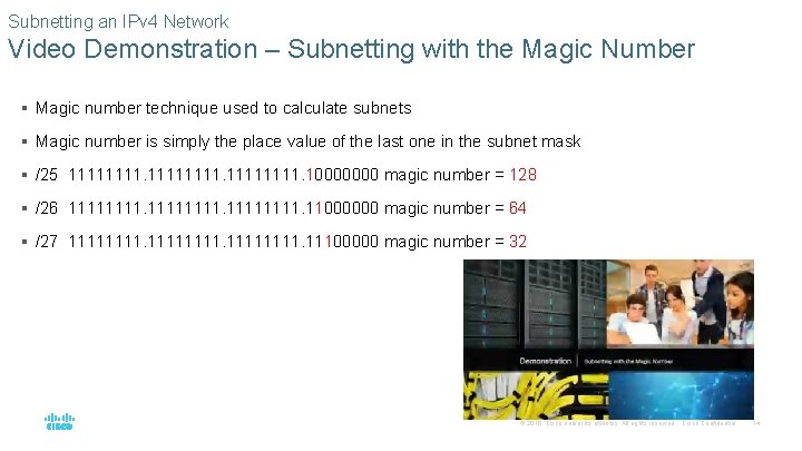 Subnetting an IPv 4 Network Video Demonstration – Subnetting with the Magic Number §