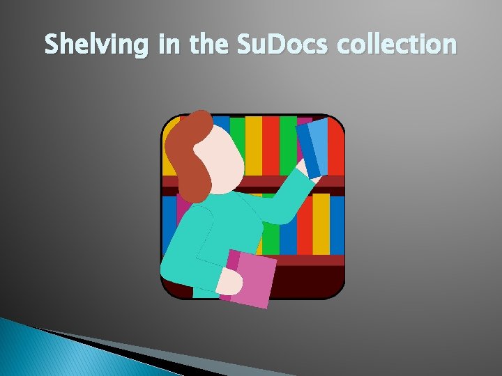 Shelving in the Su. Docs collection 