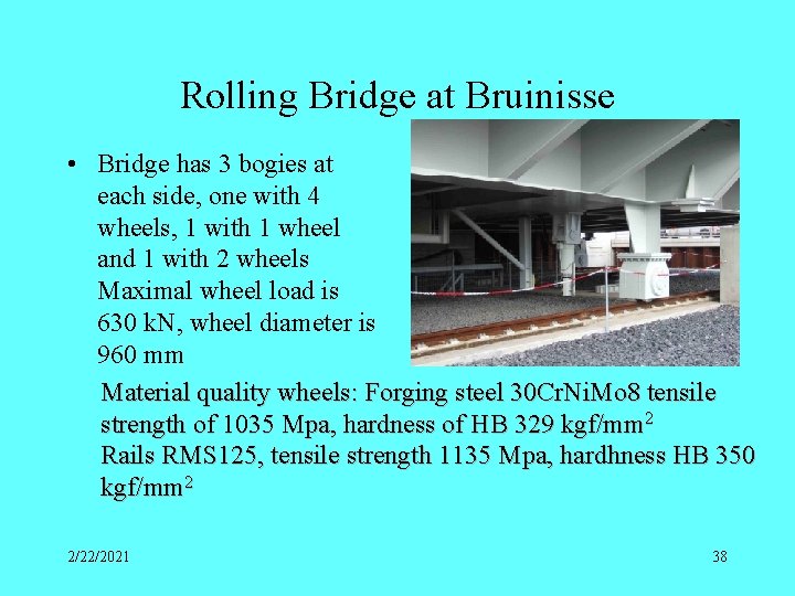 Rolling Bridge at Bruinisse • Bridge has 3 bogies at each side, one with