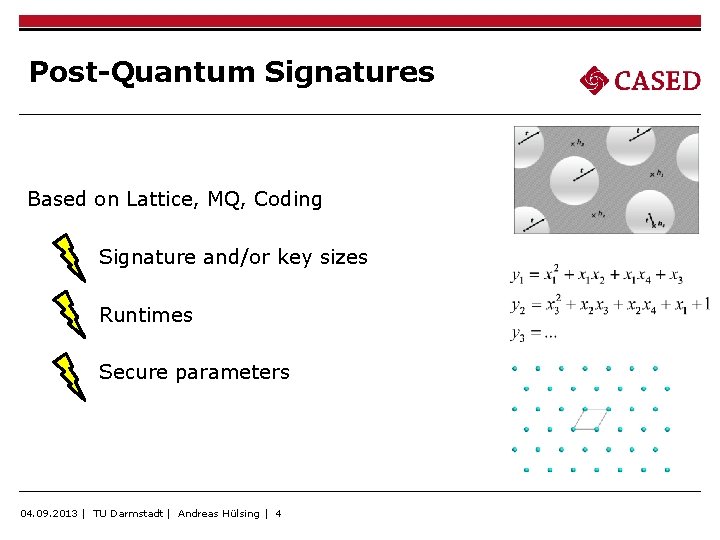 Post-Quantum Signatures Based on Lattice, MQ, Coding Signature and/or key sizes Runtimes Secure parameters