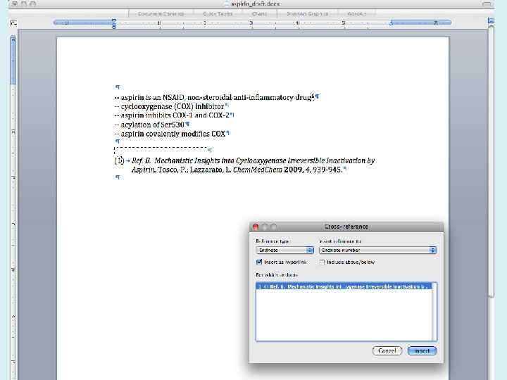 SRI-3: Insert Cross-Reference Mark 