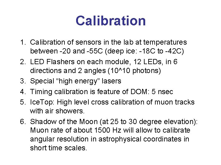 Calibration 1. Calibration of sensors in the lab at temperatures between -20 and -55