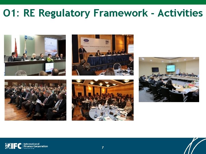 O 1: RE Regulatory Framework - Activities 7 