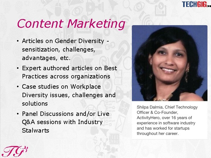 Content Marketing • Articles on Gender Diversity sensitization, challenges, advantages, etc. • Expert authored