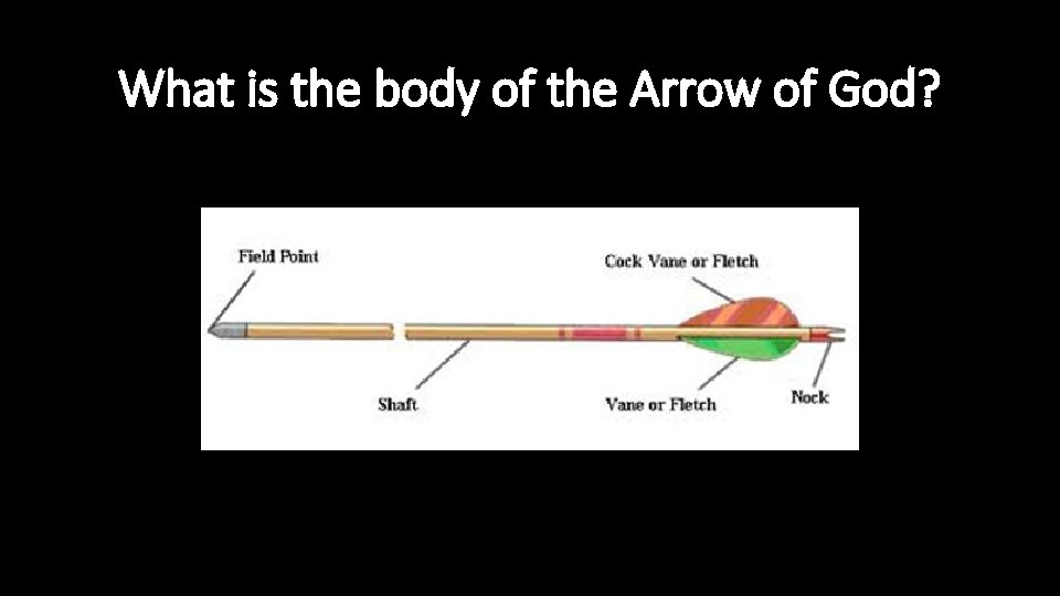 What is the body of the Arrow of God? 