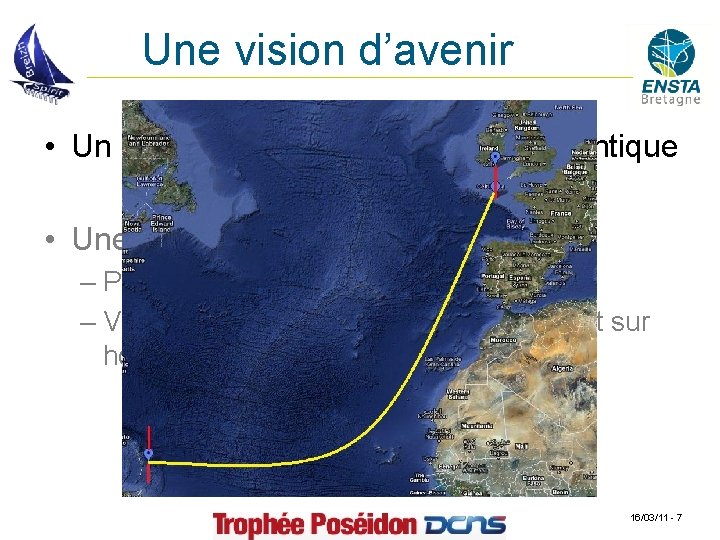 Une vision d’avenir • Un défi : la traversée de l’Océan Atlantique • Une