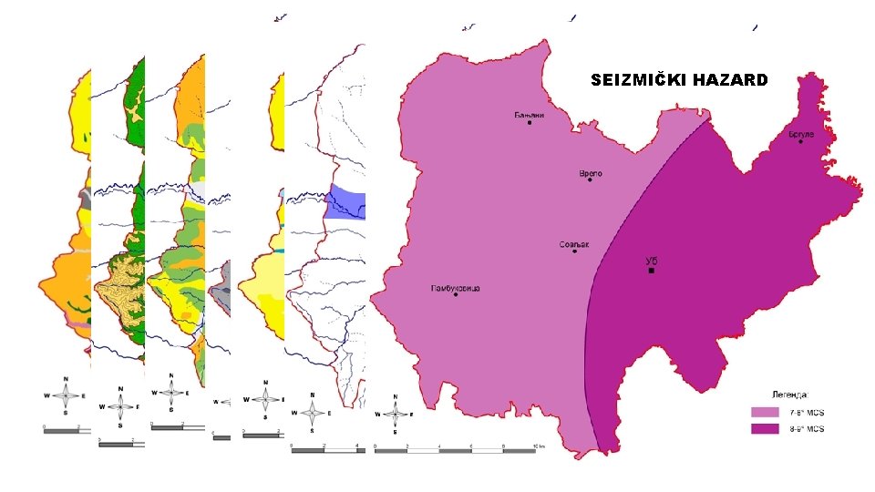 HIDROGRAFSKA PLAVLJENJA EROZIJE KLIZIŠTA PEDOLOŠKA SEIZMIČKI HAZARD GEOLOŠKA 
