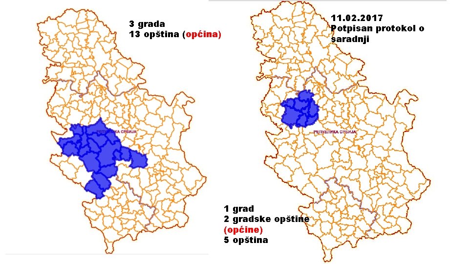 11. 02. 2017 Potpisan protokol o saradnji 3 grada 13 opština (općina) SLIVOVI (formiranje,