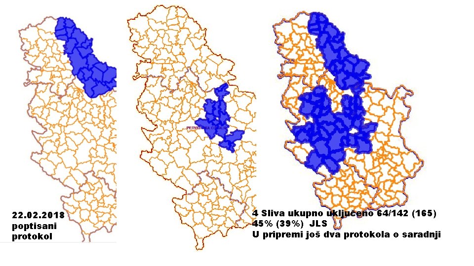 22. 02. 2018 poptisani protokol 4 Sliva ukupno uključeno 64/142 (165) 45% (39%) JLS