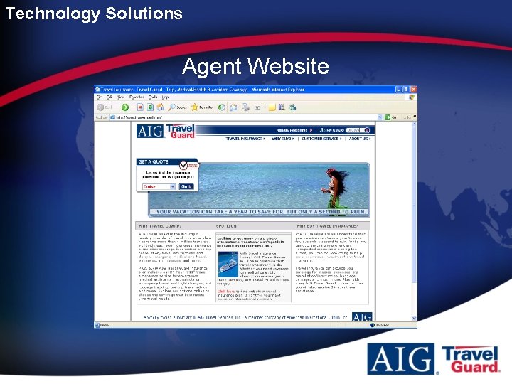 Technology Solutions Agent Website 