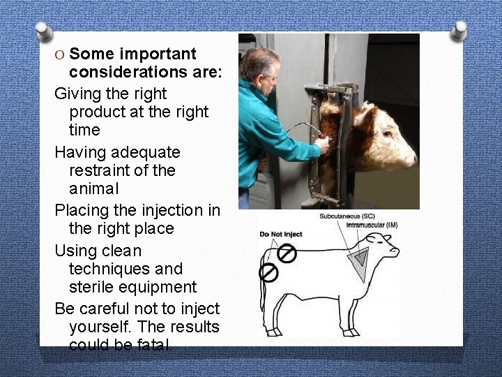 O Some important considerations are: Giving the right product at the right time Having