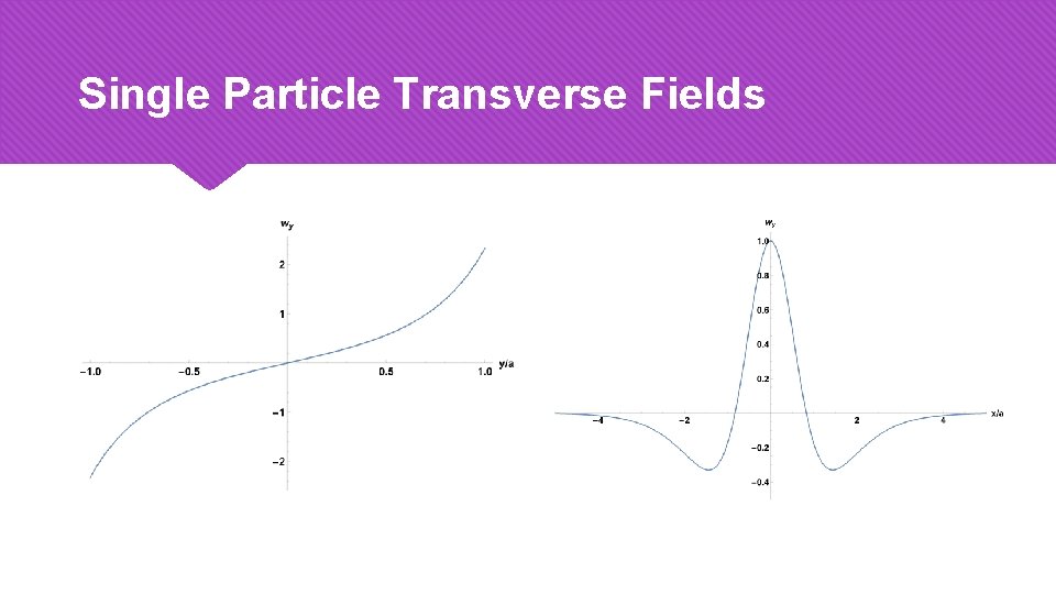 Single Particle Transverse Fields 