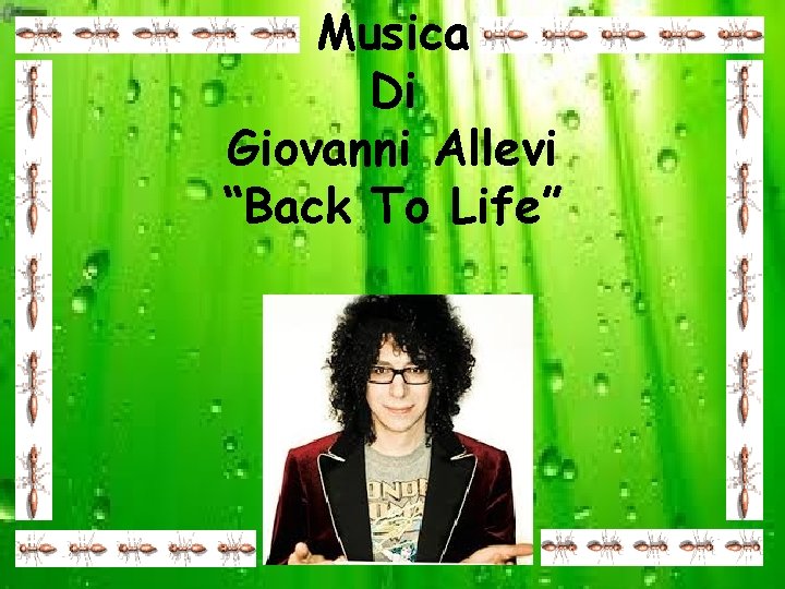 Musica Di Giovanni Allevi “Back To Life” 