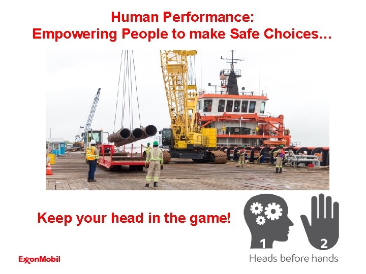 Human Performance: Empowering People to make Safe Choices… Keep your head in the game! Human Performance: Empowering People to make Safe Choices… Keep your head in the game!