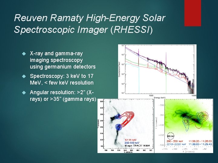 Reuven Ramaty High-Energy Solar Spectroscopic Imager (RHESSI) X-ray and gamma-ray imaging spectroscopy using germanium