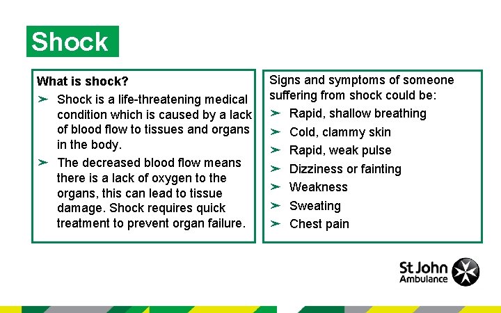 Shock What is shock? ➤ Shock is a life-threatening medical condition which is caused