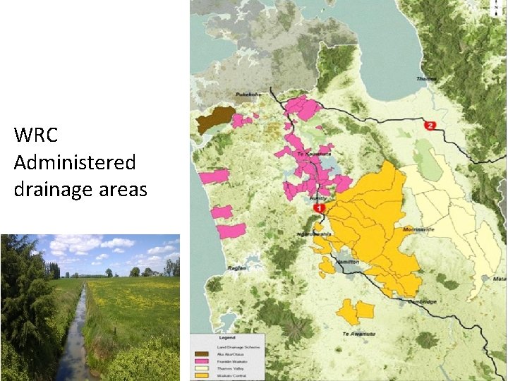 WRC Administered drainage areas 