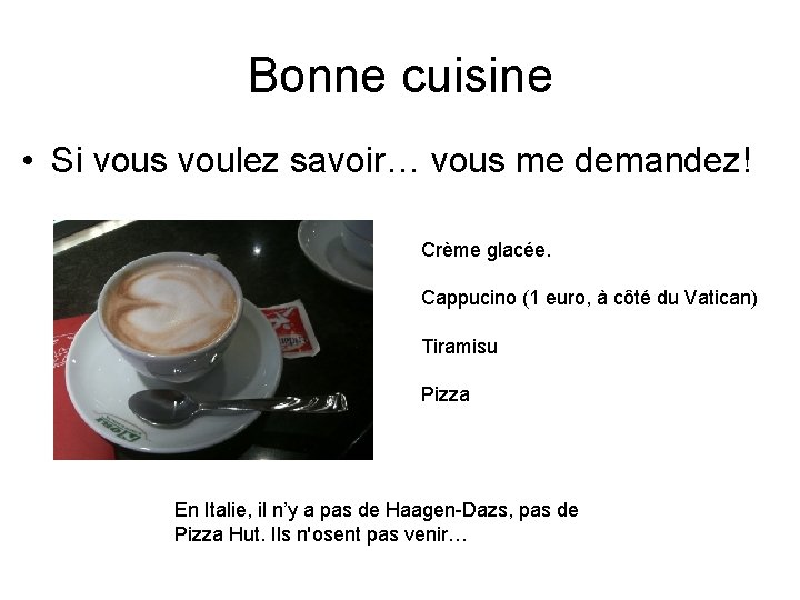 Bonne cuisine • Si vous voulez savoir… vous me demandez! Crème glacée. Cappucino (1