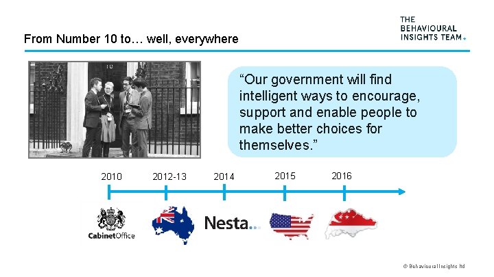 From Number 10 to… well, everywhere “Our government will find intelligent ways to encourage,