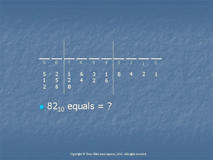 9 8 7 6 5 4 3 2 1 0 5 1 2 2