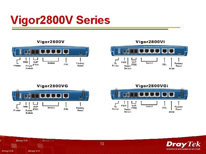Vigor 2800 V Series 58 