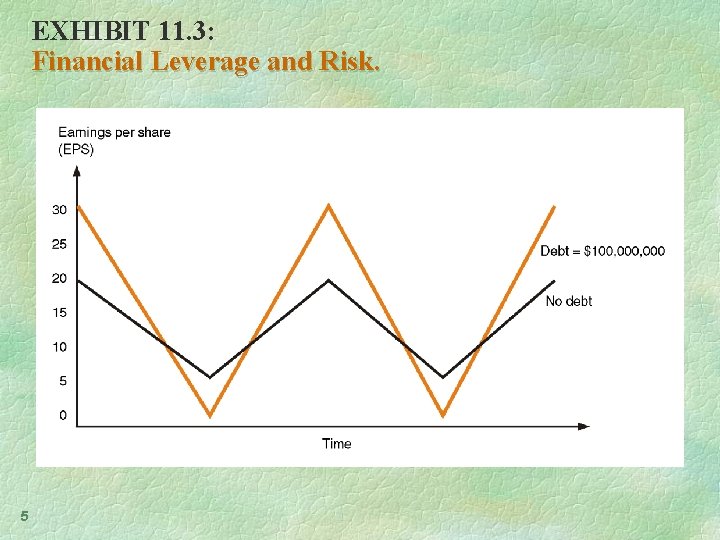 EXHIBIT 11. 3: Financial Leverage and Risk. 5 