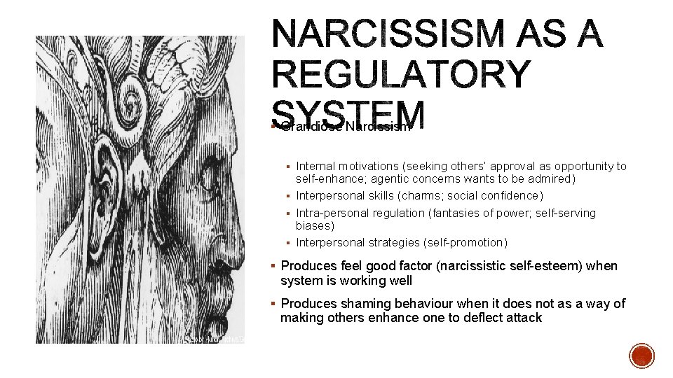 § Grandiose Narcissism § Internal motivations (seeking others’ approval as opportunity to self-enhance; agentic