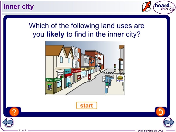 Inner city 21 of 32 © Boardworks Ltd 2005 