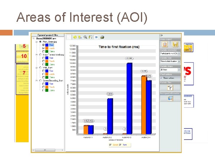 Areas of Interest (AOI) 