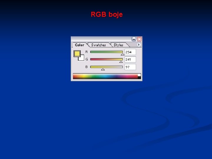 RGB boje 