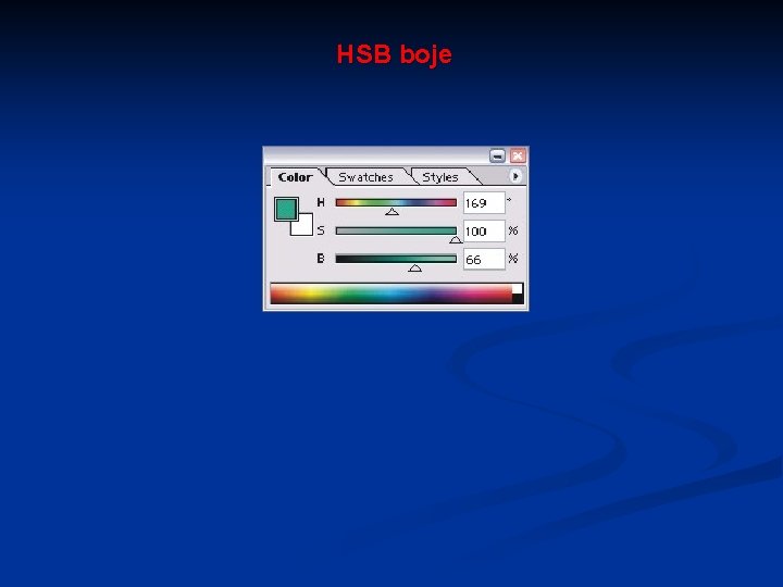 HSB boje 