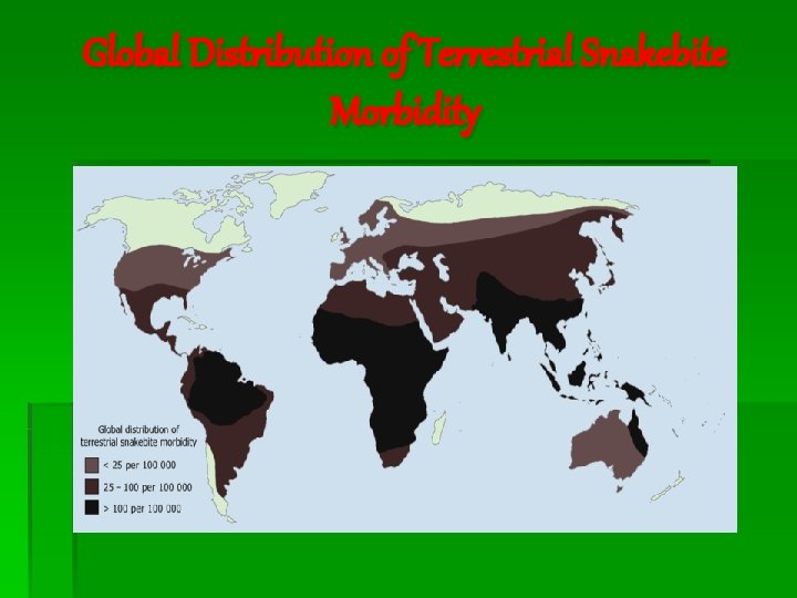Global Distribution of Terrestrial Snakebite Morbidity 