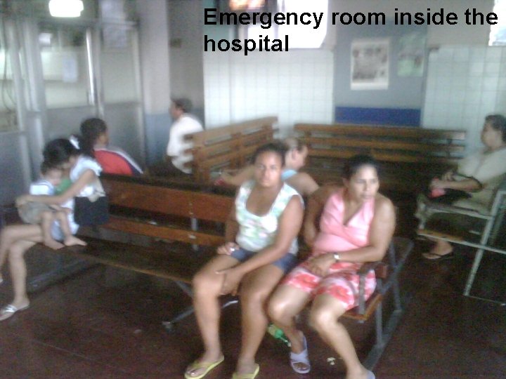 Emergency room inside the hospital 