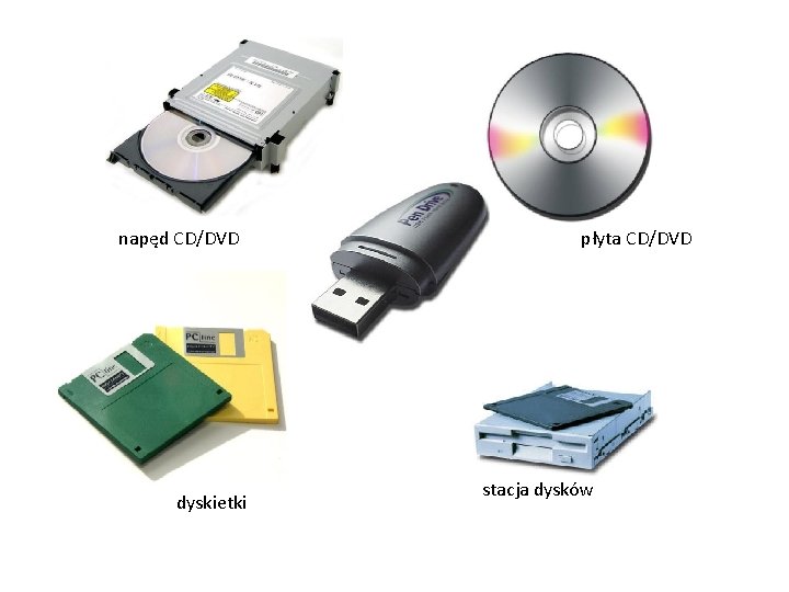napęd CD/DVD dyskietki płyta CD/DVD stacja dysków 