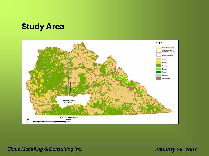 Study Area Elutis Modelling & Consulting Inc. January 26, 2007 