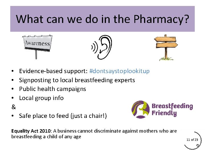 What can we do in the Pharmacy? • • & • Evidence-based support: #dontsaystoplookitup What can we do in the Pharmacy? • • & • Evidence-based support: #dontsaystoplookitup