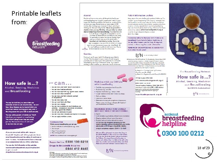 Printable leaflets from: 18 of 23 Printable leaflets from: 18 of 23