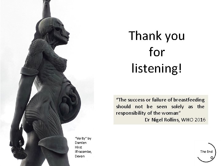 Thank you for listening! “The success or failure of breastfeeding should not be seen Thank you for listening! “The success or failure of breastfeeding should not be seen
