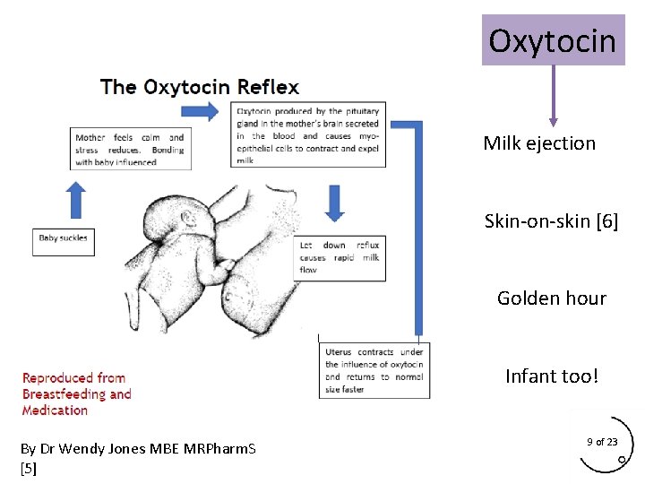 Oxytocin Milk ejection Skin-on-skin [6] Golden hour Infant too! By Dr Wendy Jones MBE