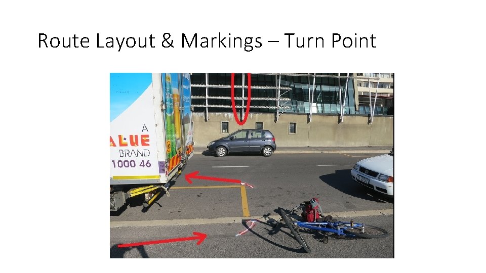 Route Layout & Markings – Turn Point 