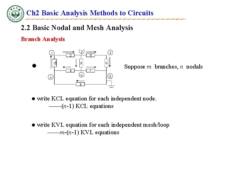 Ch 2 Basic Analysis Methods to Circuits 2. 2 Basic Nodal and Mesh Analysis Ch 2 Basic Analysis Methods to Circuits 2. 2 Basic Nodal and Mesh Analysis