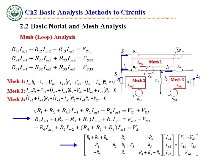 Ch 2 Basic Analysis Methods to Circuits 2. 2 Basic Nodal and Mesh Analysis Ch 2 Basic Analysis Methods to Circuits 2. 2 Basic Nodal and Mesh Analysis