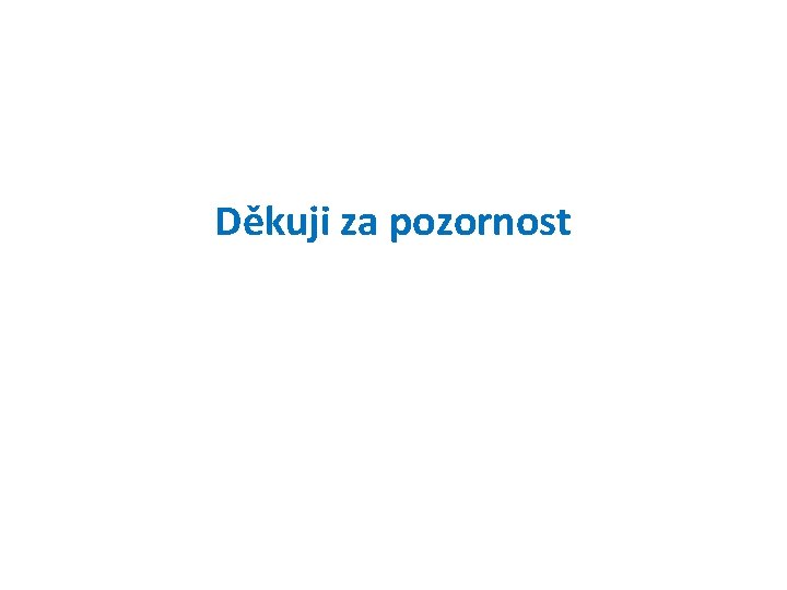 Děkuji za pozornost 