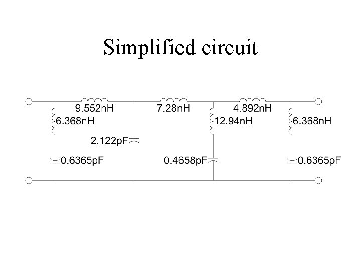 Simplified circuit 